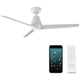 Modern Forms - Slim Indoor/Outdoor 3-Blade 52" Smart Ceiling Fan with LED Light Kit and Remote Control - Lights Canada