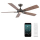 Modern Forms - Mykonos 5 Indoor/Outdoor 5-Blade 60" Smart Ceiling Fan with LED Light Kit and Remote Control - Lights Canada