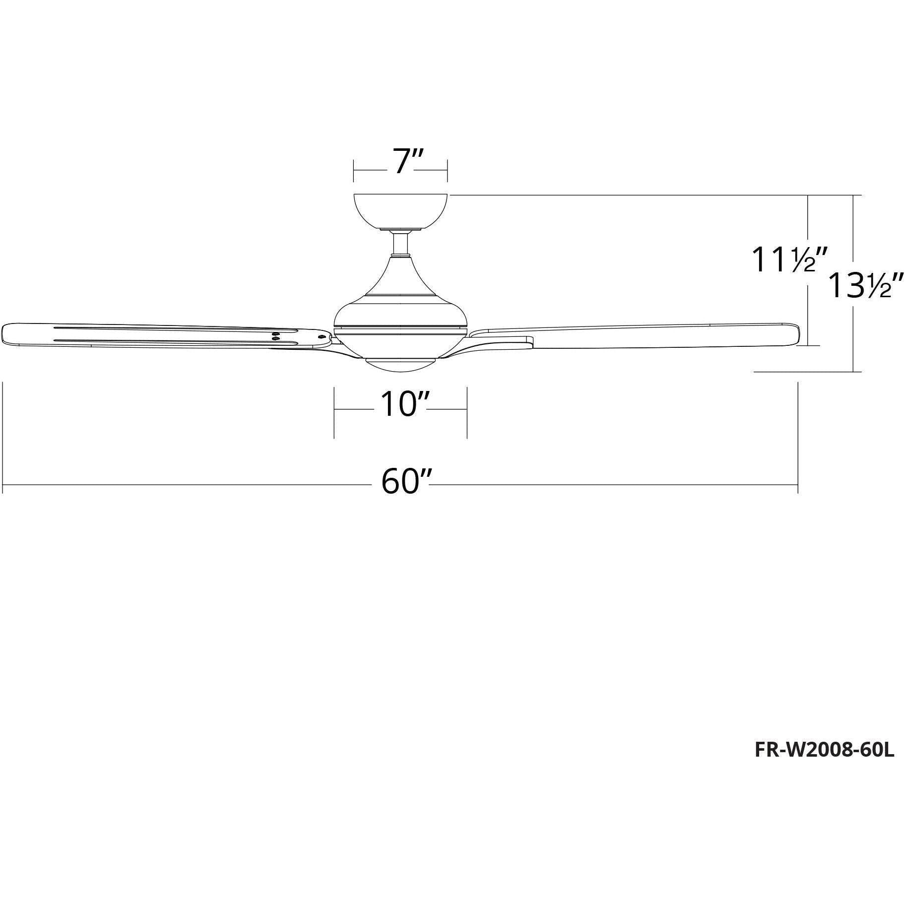 Modern Forms - Mykonos 5 Indoor/Outdoor 5-Blade 60" Smart Ceiling Fan with LED Light Kit and Remote Control - Lights Canada