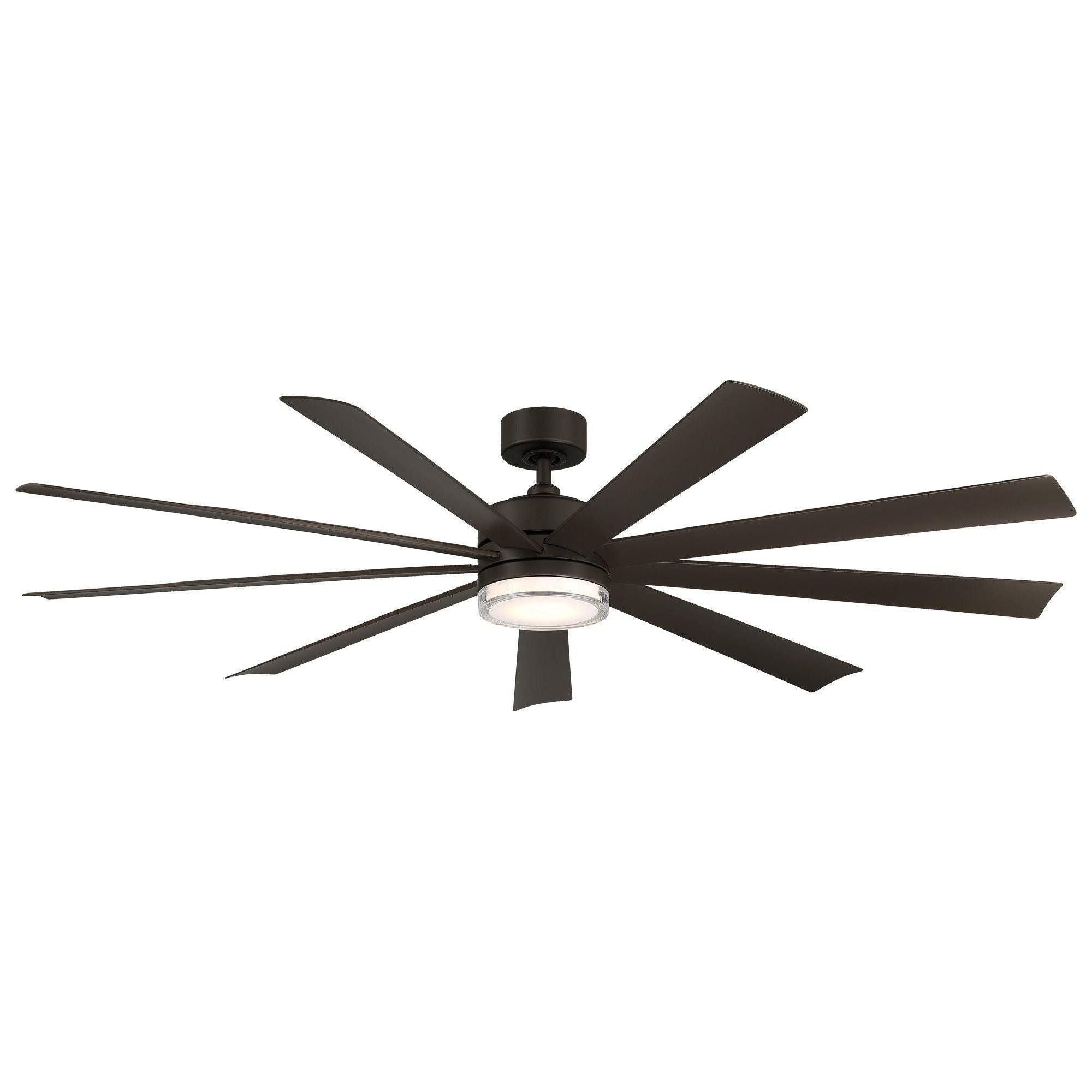 Modern Forms - Wynd XL Indoor/Outdoor 9-Blade 72" Smart Ceiling Fan with LED Light Kit and Remote Control - Lights Canada