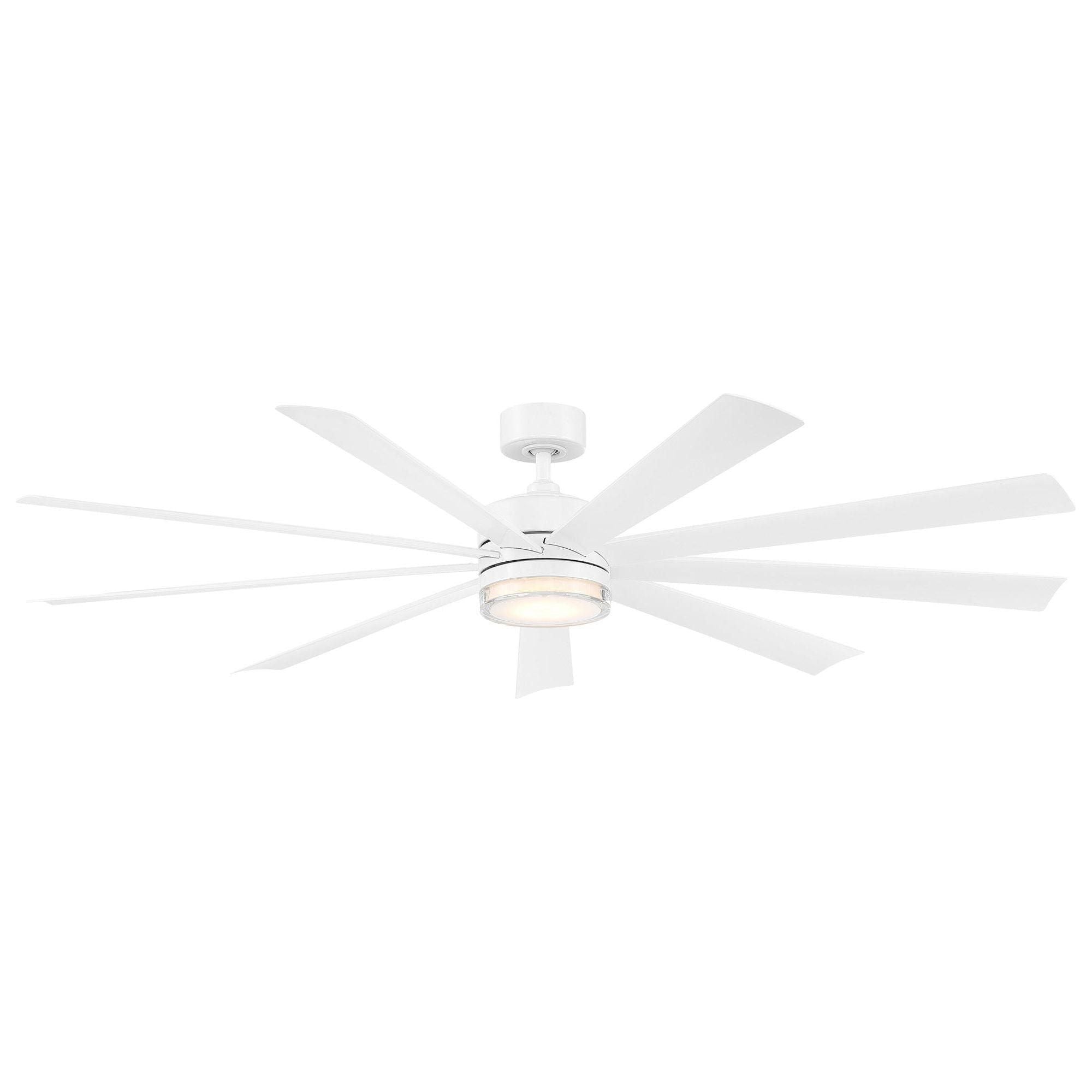 Modern Forms - Wynd XL Indoor/Outdoor 9-Blade 72" Smart Ceiling Fan with LED Light Kit and Remote Control - Lights Canada