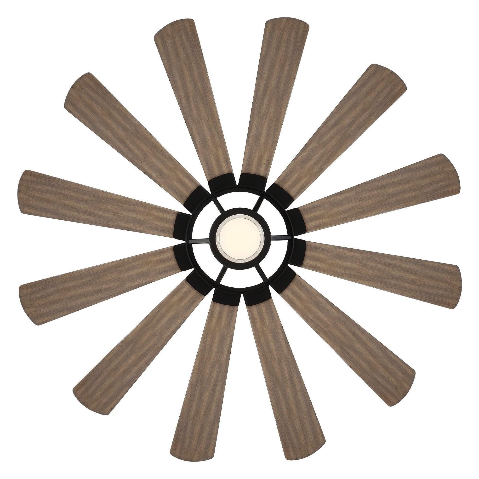 Modern Forms - Wyndmill Indoor/Outdoor 12-Blade 65" Smart Ceiling Fan with LED Light Kit and Remote Control - Lights Canada