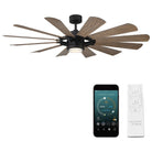 Modern Forms - Wyndmill Indoor/Outdoor 12-Blade 65" Smart Ceiling Fan with LED Light Kit and Remote Control - Lights Canada