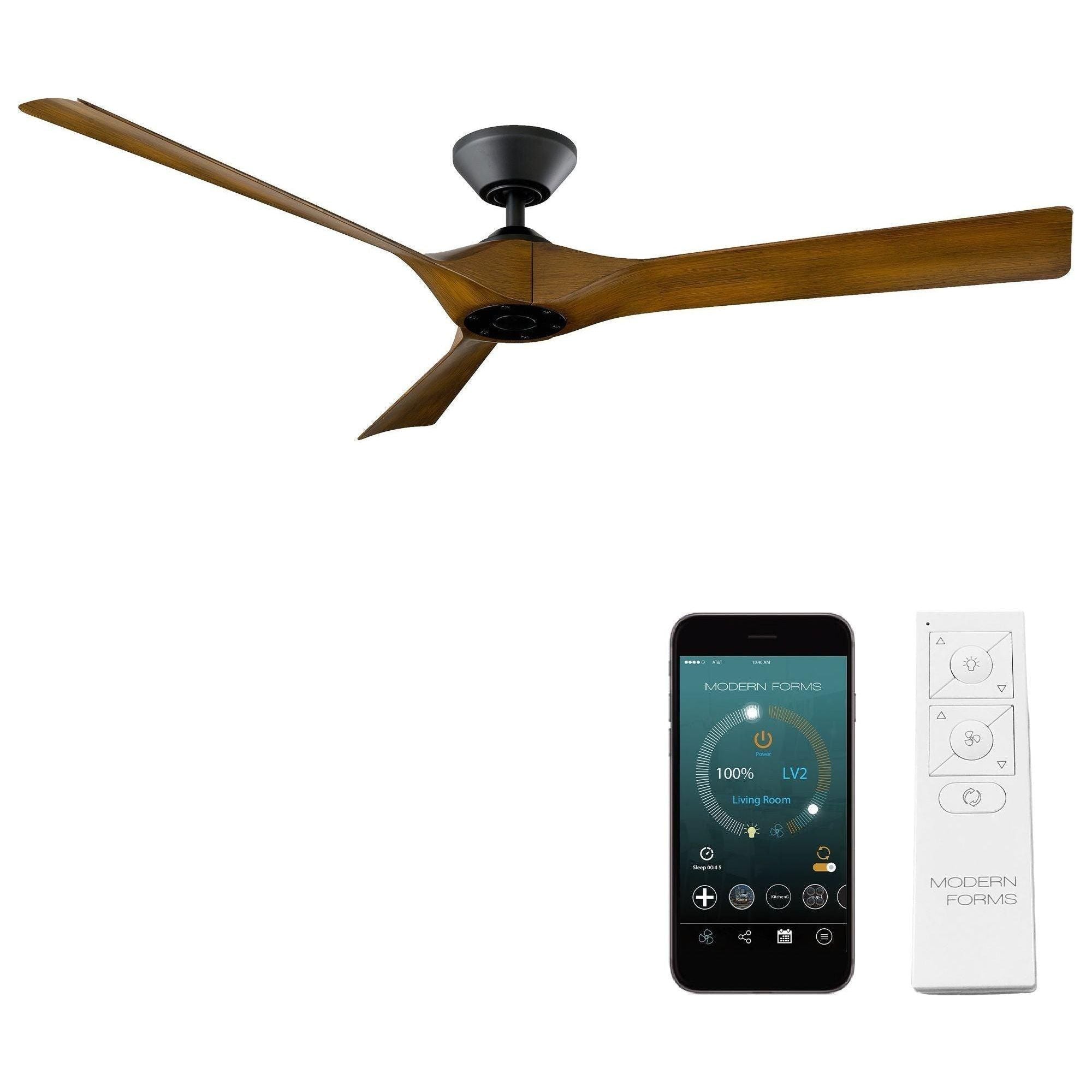 Modern Forms - Torque Indoor/Outdoor 3-Blade 58" Smart Ceiling Fan with Remote Control - Lights Canada