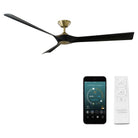 Modern Forms - Torque Indoor/Outdoor 3-Blade 70" Smart Ceiling Fan with Remote Control - Lights Canada