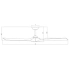 Modern Forms - Torque Indoor/Outdoor 3-Blade 70" Smart Ceiling Fan with Remote Control - Lights Canada