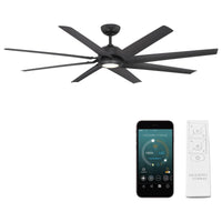 Roboto XL Indoor/Outdoor 8-Blade 70" Smart Ceiling Fan with LED Light Kit and Remote Control