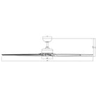Modern Forms - Roboto XL Indoor/Outdoor 8-Blade 70" Smart Ceiling Fan with LED Light Kit and Remote Control - Lights Canada