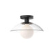 Alora Mood - Alora Mood Francesca 12 Inch Semi Flush Mount - Lights Canada