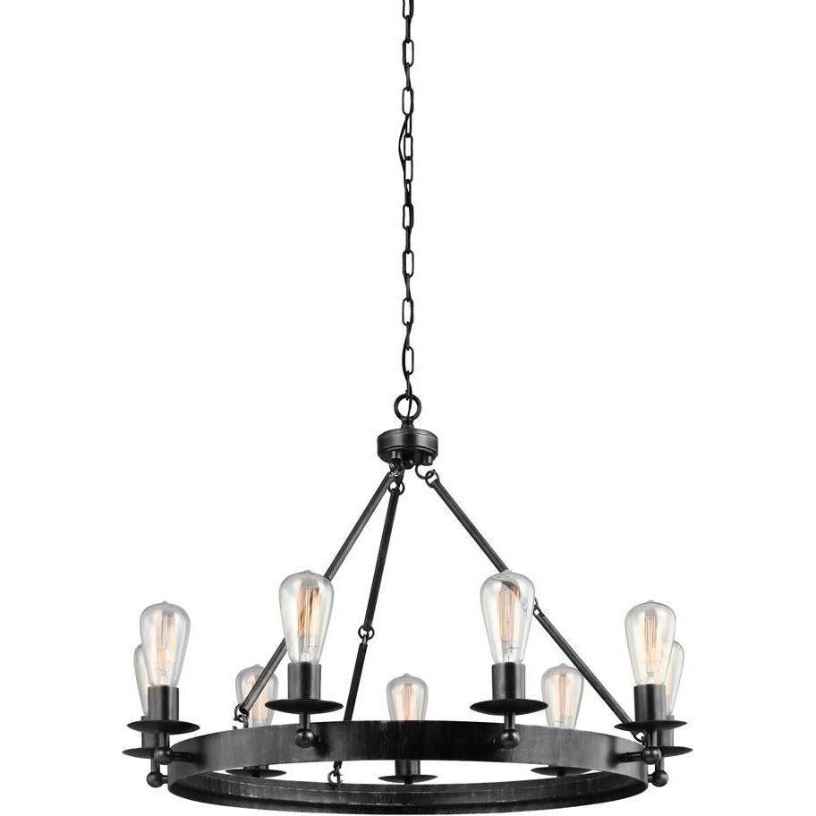 Generation Lighting - Ravenwood Manor Nine Light Chandelier (with Bulbs) - Lights Canada