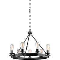 Ravenwood Manor Nine Light Chandelier (with Bulbs)