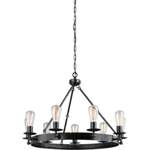 Generation Lighting - Ravenwood Manor Nine Light Chandelier (with Bulbs) - Lights Canada