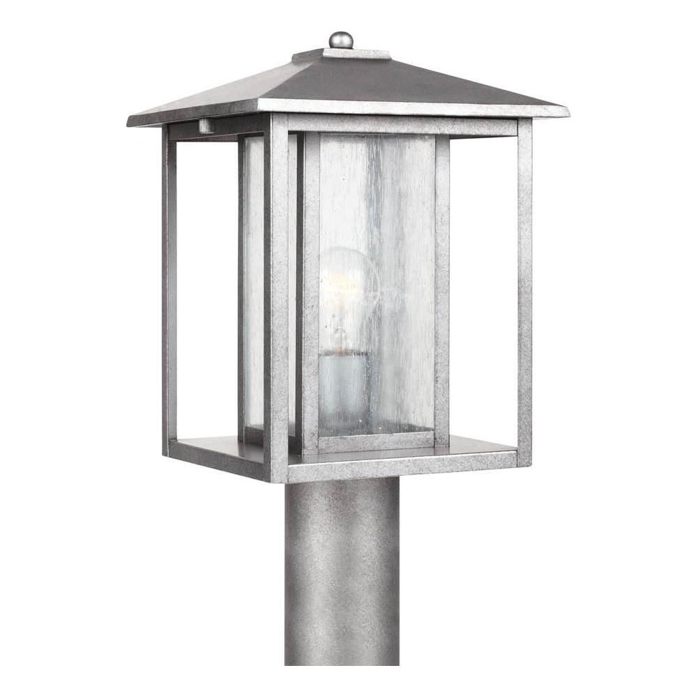 Generation Lighting - Hunnington One Light Outdoor Post Lantern (with Bulbs) - Lights Canada