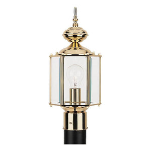 Generation Lighting - Classico One Light Outdoor Post Lantern (with Bulbs) - Lights Canada