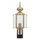 Generation Lighting - Classico One Light Outdoor Post Lantern (with Bulbs) - Lights Canada