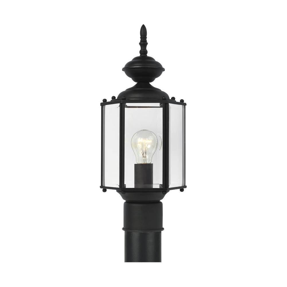 Generation Lighting - Classico One Light Outdoor Post Lantern (with Bulbs) - Lights Canada