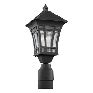 Generation Lighting - Herrington One Light Outdoor Post Lantern (with Bulbs) - Lights Canada