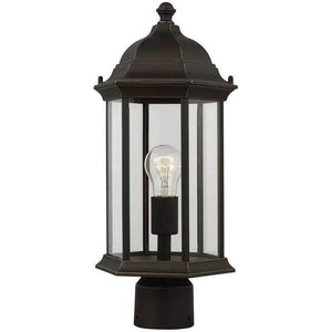 Generation Lighting - Sevier Medium One Light Outdoor Post Lantern (with Bulbs) - Lights Canada