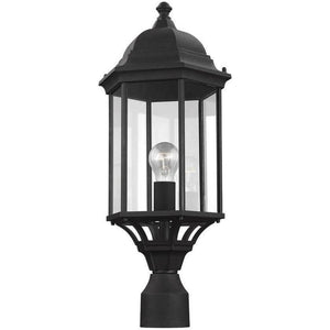 Generation Lighting - Sevier Large One Light Outdoor Post Lantern (with Bulbs) - Lights Canada