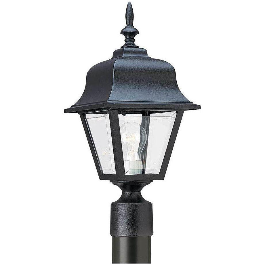 Generation Lighting - Polycarbonate One Light Outdoor Post Lantern (with Bulbs) - Lights Canada