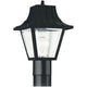 Generation Lighting - Polycarbonate One Light Outdoor Post Lantern (with Bulbs) - Lights Canada