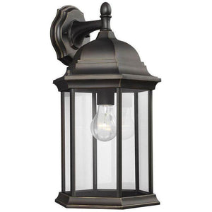 Generation Lighting - Sevier Large One Light Downlight Outdoor Wall Lantern (with Bulbs) - Lights Canada