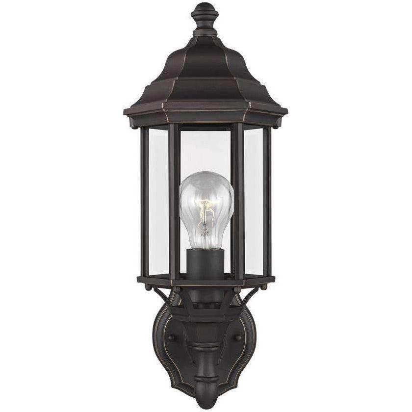 Generation Lighting - Sevier Small One Light Uplight Outdoor Wall Lantern (with Bulbs) - Lights Canada