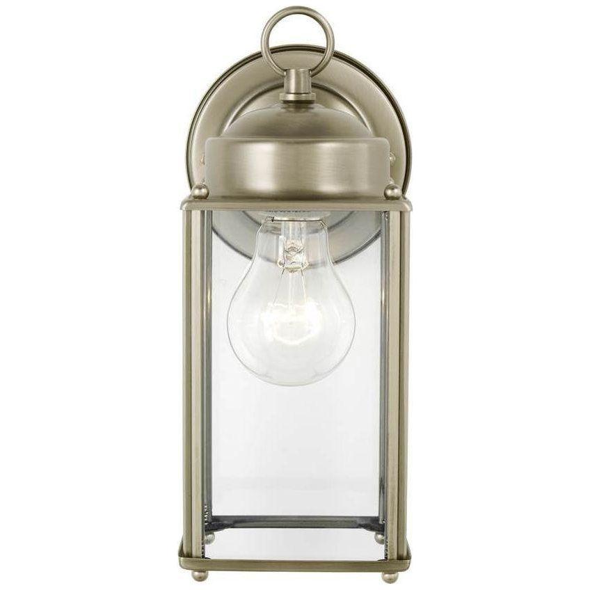 Generation Lighting - New Castle Large One Light Outdoor Wall Lantern (with Bulbs) - Lights Canada