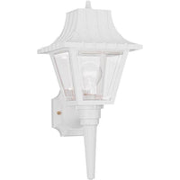 Polycarbonate One Light Outdoor Wall Lantern (with Bulbs)
