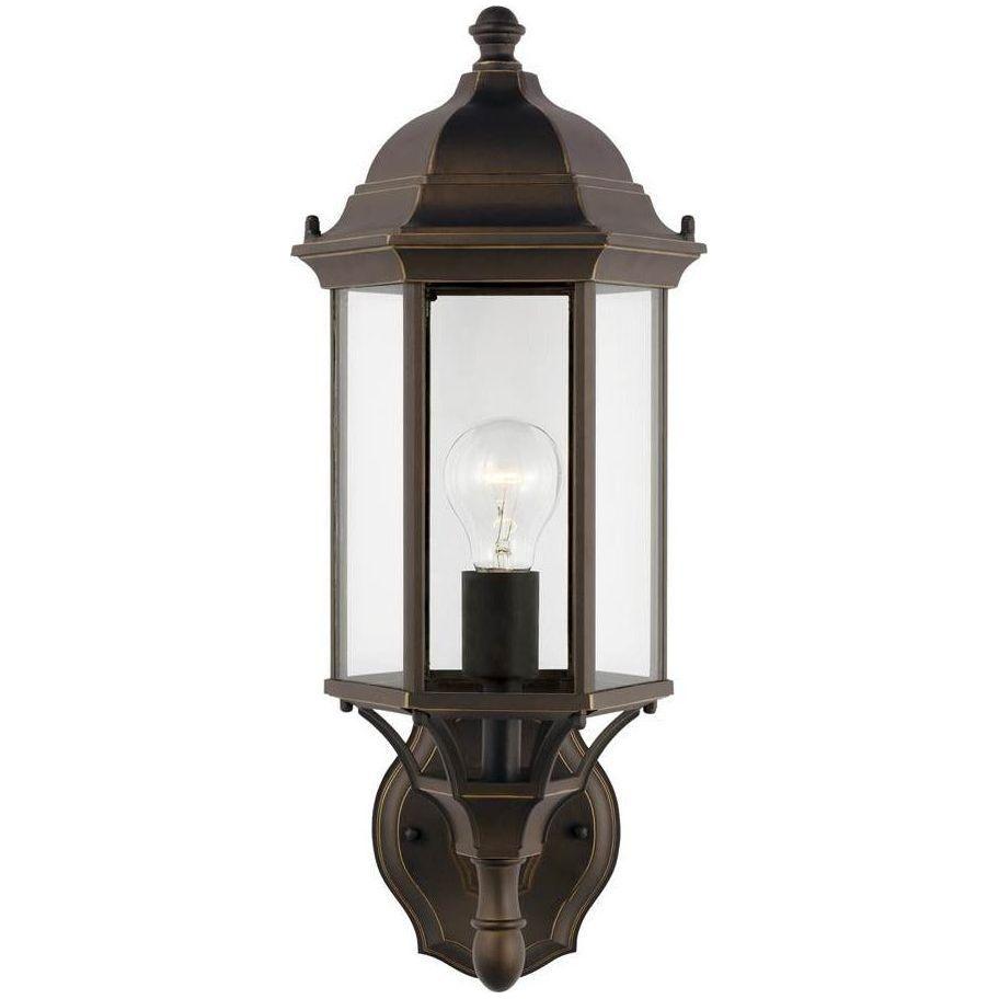 Generation Lighting - Sevier Medium One Light Uplight Outdoor Wall Lantern (with Bulbs) - Lights Canada