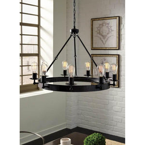 Generation Lighting - Ravenwood Manor Nine Light Chandelier (with Bulbs) - Lights Canada