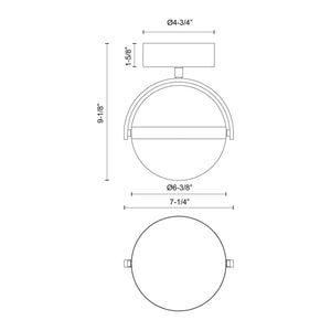 Alora - Globo LED Flush Mount - Lights Canada