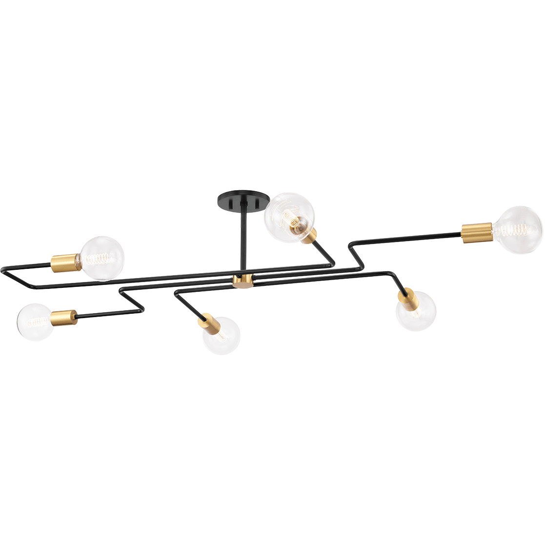 Mitzi - Jena 6 Light Semi Flush Mount - Lights Canada