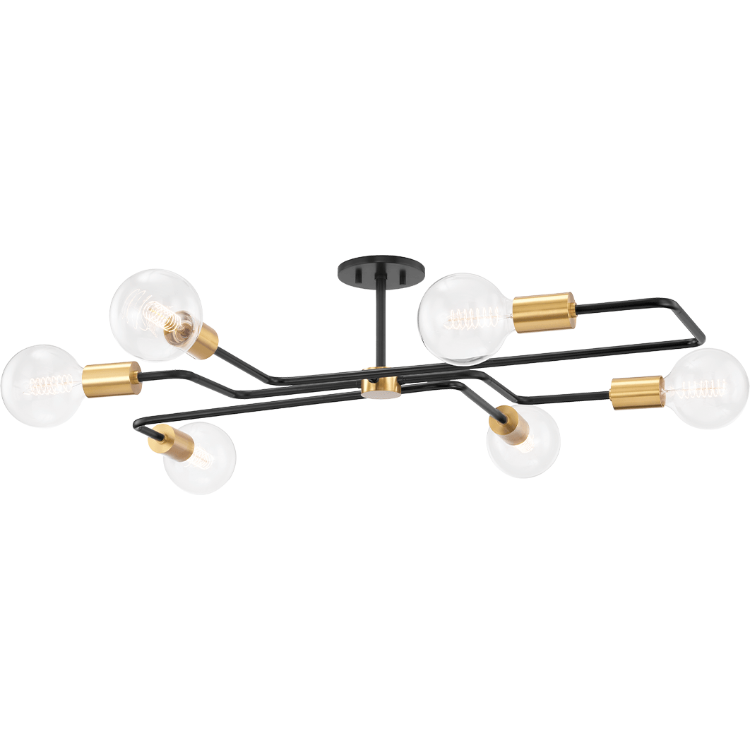 Mitzi - Jena 6 Light Semi Flush Mount - Lights Canada