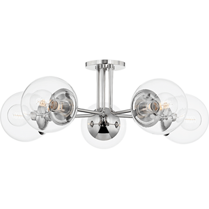 Mitzi - Meadow 5-Light Semi Flush Mount - Lights Canada