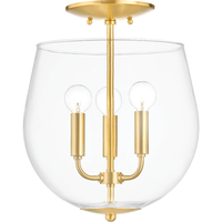Bobbi 3 Light Semi Flush Mount