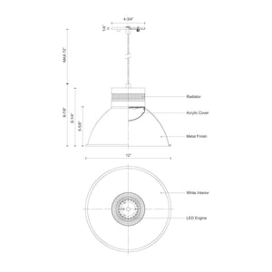 Kuzco - Herman LED Pendant - Lights Canada