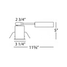 WAC Lighting - 2.5" Low Voltage Remodel Non-IC Housing - Lights Canada