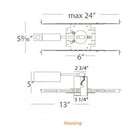WAC Lighting - 2.5" Low Voltage New Construction Non-IC Housing - Lights Canada