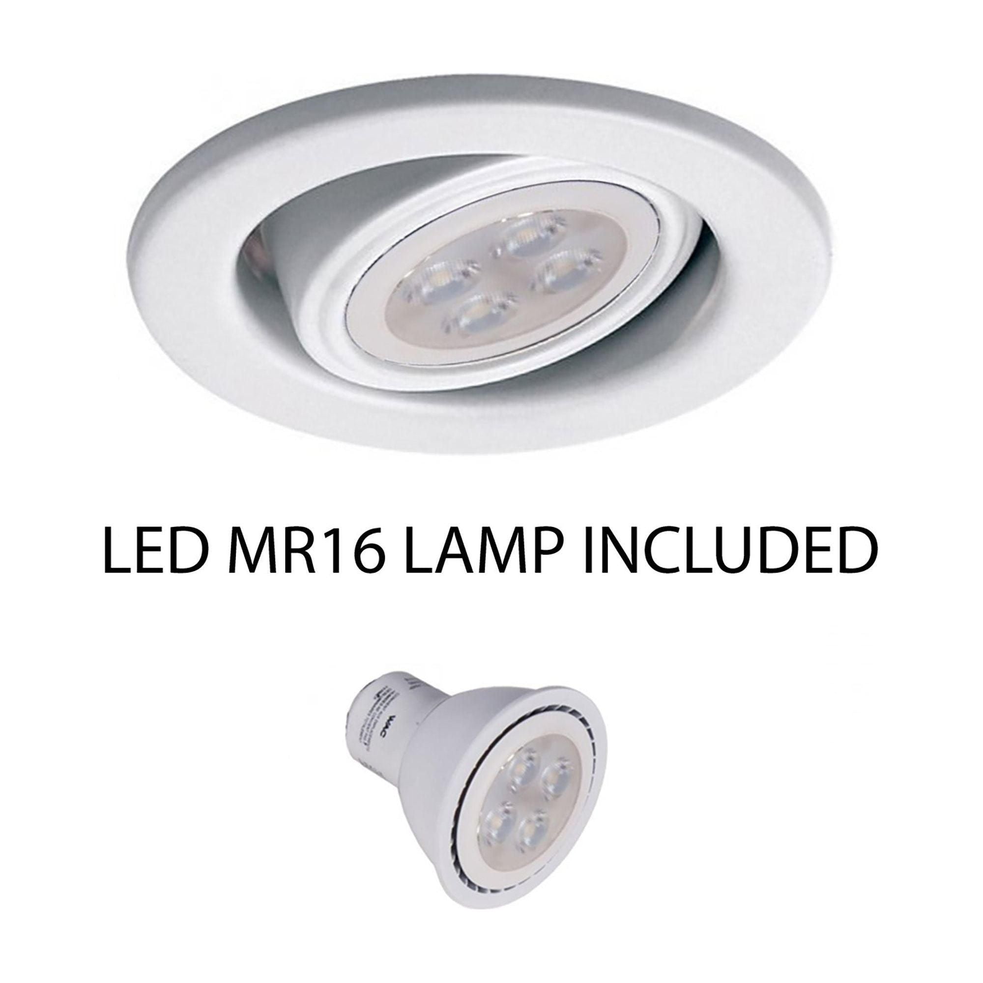 WAC Lighting - 2.5" Adjustable Gimbal Trim with LED Bulb - Lights Canada