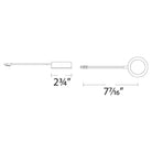 WAC Lighting - Single LED Puck Light with Single 6" Lead Wire and 6ft Power Cord with Roll Switch 3-CCT - Lights Canada