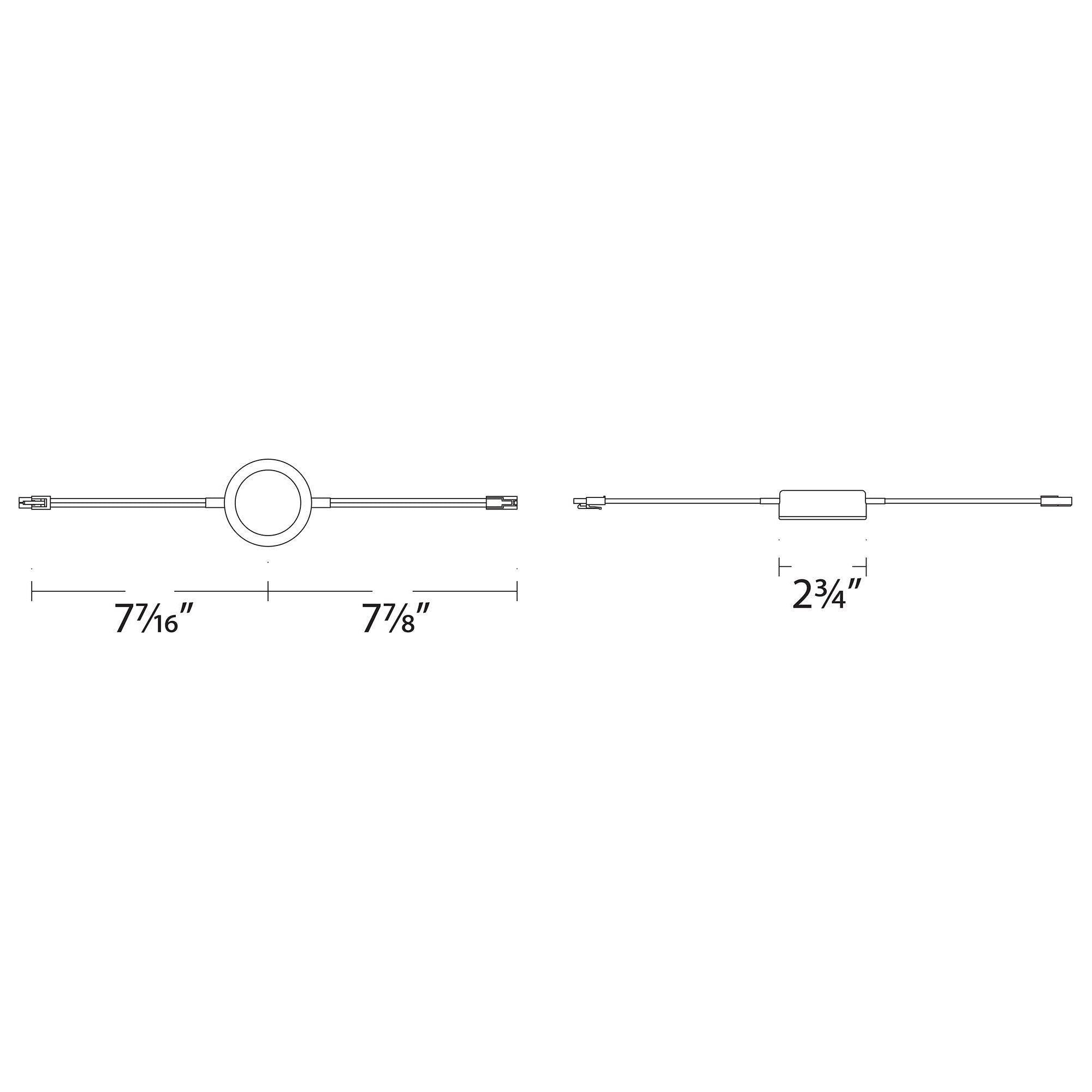 WAC Lighting - Single LED Puck Light with Double 6" Lead Wire 3-CCT - Lights Canada