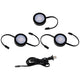 WAC Lighting - Three LED Puck Lights with 2-Double and 1-Single 6" Lead Wire and 6ft Power Cord with Roll Switch 3-CCT - Lights Canada