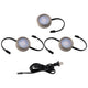 WAC Lighting - Three LED Puck Lights with 2-Double and 1-Single 6" Lead Wire and 6ft Power Cord with Roll Switch 3-CCT - Lights Canada