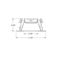 4" Square Adjustable Open Reflector Trim with LED Bulb
