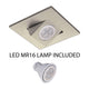 WAC Lighting - 4" Square Adjustable Trim with LED Bulb - Lights Canada