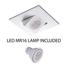 WAC Lighting - 4" Square Adjustable Trim with LED Bulb - Lights Canada