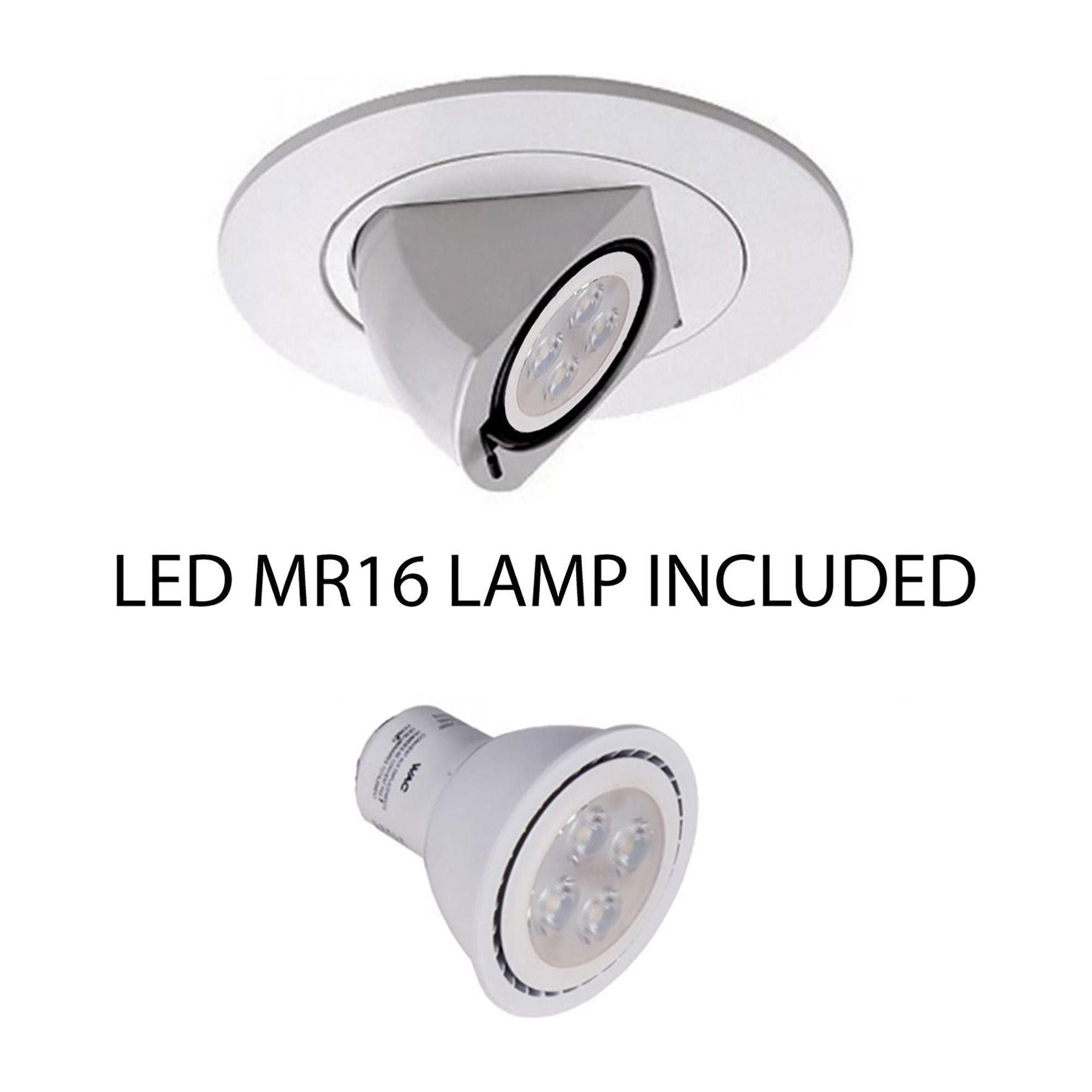 WAC Lighting - 4" Round Adjustable Directional Trim with LED Bulb - Lights Canada