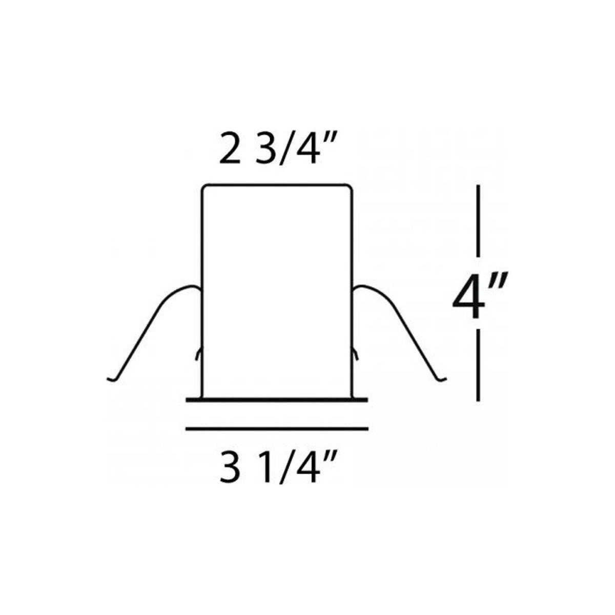 WAC Lighting - 2.5" Under Cabinet Remodel Non-IC Housing for Remote Transformer - Lights Canada