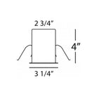 WAC Lighting - 2.5" Under Cabinet Remodel Non-IC Housing for Remote Transformer - Lights Canada